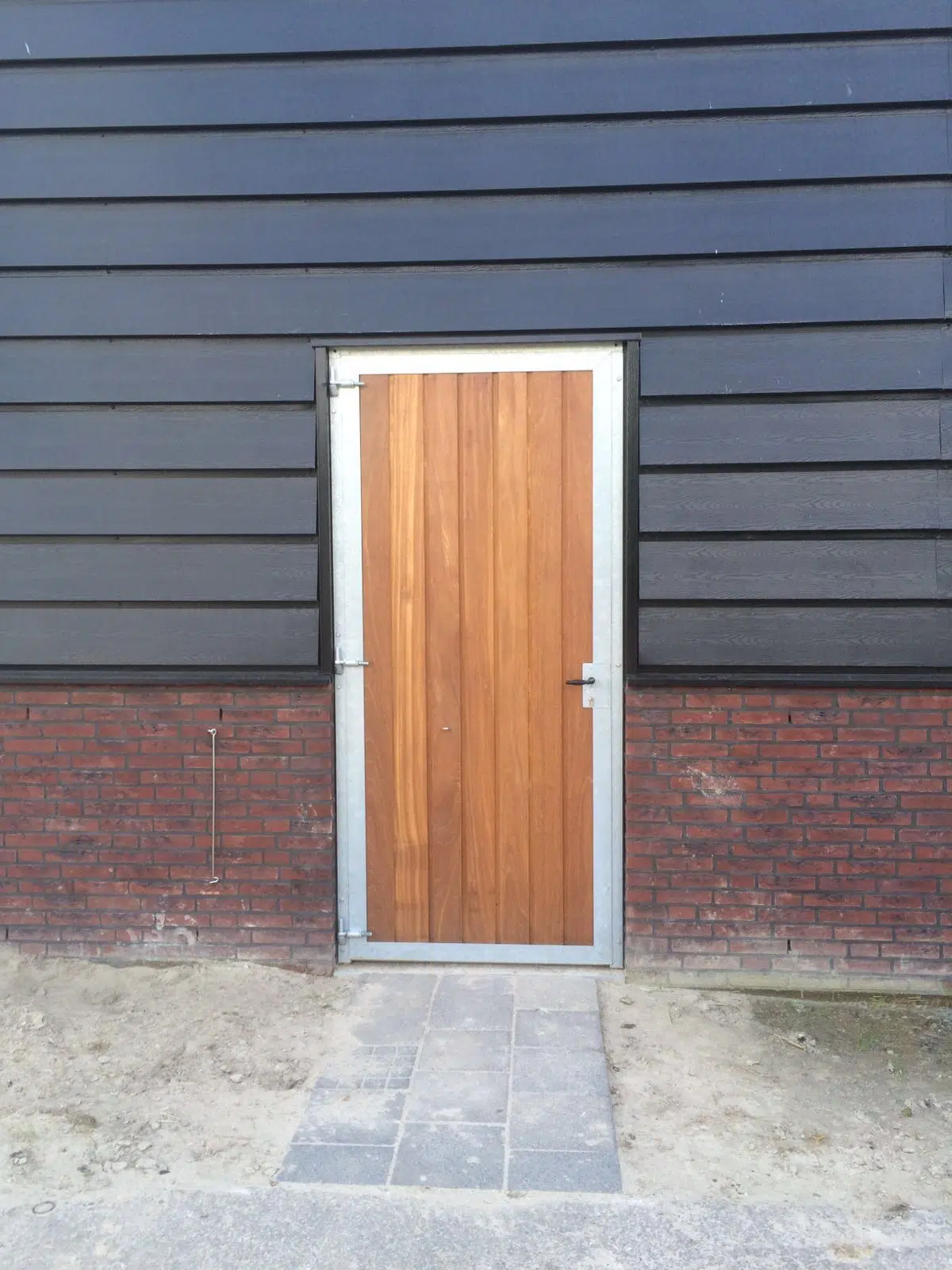 Loopdeur met hardhout